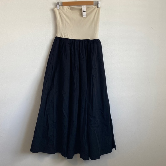 J. Crew Dresses & Skirts - J.Crew Women's Strapless colorblock mixy‎ dress Small Natural